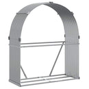 brændestativ 120x45x140 cm galvaniseret stål lysegrå