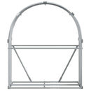 brændestativ 120x45x140 cm galvaniseret stål lysegrå