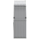 brændestativ 120x45x140 cm galvaniseret stål lysegrå