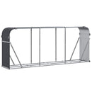 brændeholder antracit 234x45x100 cm galvaniseret stål
