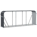 brændeholder antracit 234x45x100 cm galvaniseret stål