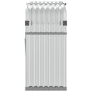 brændestativ 120x45x100 cm galvaniseret stål sølvfarvet