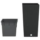 plantekrukke 11/26,5 l udtagelig indsats PP rattanlook antracit