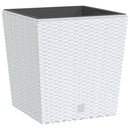 plantekrukke 21/32 l udtagelig indsats PP rattanlook hvid