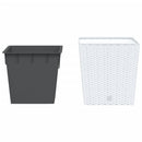 plantekrukke 21/32 l udtagelig indsats PP rattanlook hvid