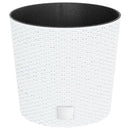 plantekrukke 15/15,3 l udtagelig indsats PP rattanlook hvid