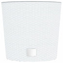 plantekrukke 15/15,3 l udtagelig indsats PP rattanlook hvid