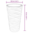 plantekrukke 8/22 l udtagelig indsats PP rillet design antracit