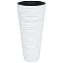 plantekrukke 18/45 l udtagelig indsats rillet design hvid