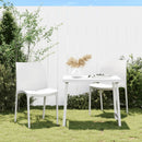 havestole 2 stk. 50x46x80 cm polypropylen hvid