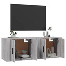 væghængte tv-skabe 2 stk. 57x34,5x40 cm grå sonoma-eg