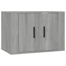 væghængte tv-skabe 3 stk. 57x34,5x40 cm grå sonoma-eg