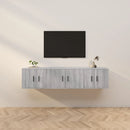 væghængte tv-skabe 3 stk. 57x34,5x40 cm grå sonoma-eg
