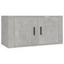 væghængte tv-skabe 2 stk. 80x34,5x40 cm betongrå