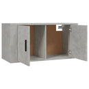 væghængte tv-skabe 2 stk. 80x34,5x40 cm betongrå