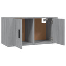 væghængte tv-skabe 2 stk. 80x34,5x40 cm grå sonoma-eg