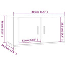 væghængte tv-skabe 3 stk. 80x34,5x40 cm betongrå