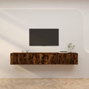 væghængte tv-skabe 3 stk. 80x34,5x40 cm røget egetræsfarve