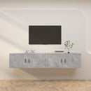 væghængte tv-skabe 2 stk. 100x34,5x40 cm betongrå