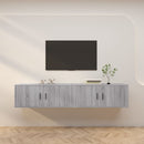 væghængte tv-skabe 2 stk. 100x34,5x40 cm grå sonoma-eg
