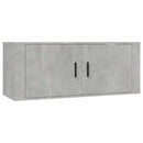 tv-skabssæt 2 dele konstrueret træ betongrå