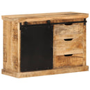 skænk 80x30x55 cm massivt ru mangotræ