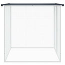 hønsehus med tag 103x98x90 cm galvaniseret stål antracitgrå