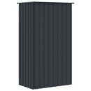 fuglebur 115x78x200 cm galvaniseret stål antracitgrå