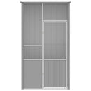 fuglebur 115x78x200 cm galvaniseret stål grå