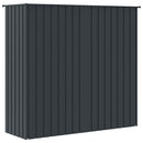 fuglebur 215x78x200 cm galvaniseret stål antracitgrå