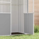 fuglebur 215x78x200 cm galvaniseret stål grå