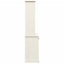 skænk VIGO 78x40x175 cm massivt fyrretræ hvid