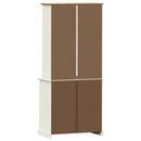 skænk VIGO 78x40x175 cm massivt fyrretræ hvid