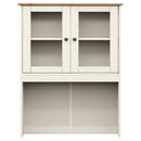 skænk VIGO 78x40x175 cm massivt fyrretræ hvid