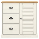 skænk VIGO 78x40x175 cm massivt fyrretræ hvid