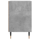 sengeborde 2 stk. 40x30x50 cm konstrueret træ betongrå