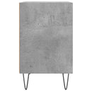 sengeborde 2 stk. 40x30x50 cm konstrueret træ betongrå
