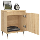 sengeborde 2 stk. 40x30x50 cm konstrueret træ sonoma-eg