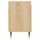 sengeborde 2 stk. 40x30x50 cm konstrueret træ sonoma-eg