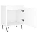 sengeborde 2 stk. 40x30x50 cm konstrueret træ hvid