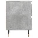 sengeborde 2 stk. 40x35x50 cm konstrueret træ betongrå