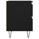 sengebord 40x35x50 cm konstrueret træ sort