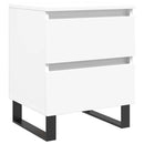 sengebord 40x35x50 cm konstrueret træ hvid