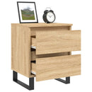 sengebord 40x35x50 cm konstrueret træ sonoma-eg