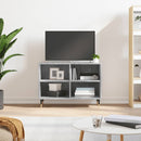 tv-bord 69,5x30x50 cm konstrueret træ betongrå