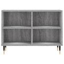 tv-bord 69,5x30x50 cm konstrueret træ grå sonoma-eg