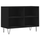 tv-bord 69,5x30x50 cm konstrueret træ sort