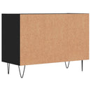 tv-bord 69,5x30x50 cm konstrueret træ sort
