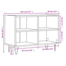 tv-bord 69,5x30x50 cm konstrueret træ sort