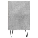 tv-bord 69,5x30x50 cm konstrueret træ betongrå